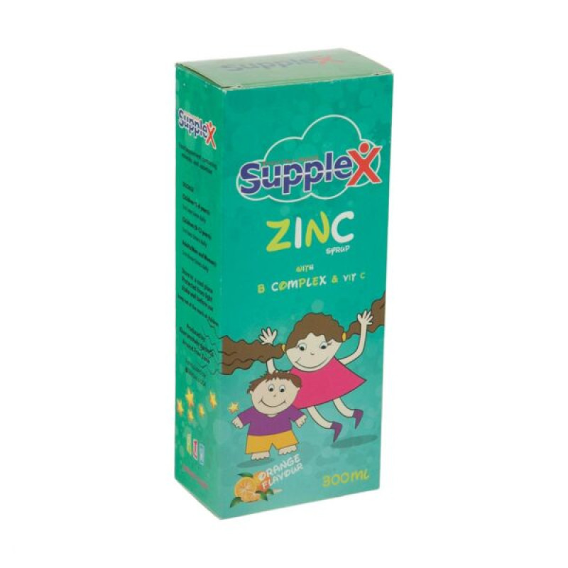 شربت زینک + ب کمپلکس + ویتامین C ساپلکس 300 میلی لیتری