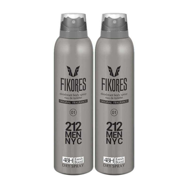 اسپری خوشبو کننده بدن آقایان مدل 212 فیکورس 200 میلی لیتری