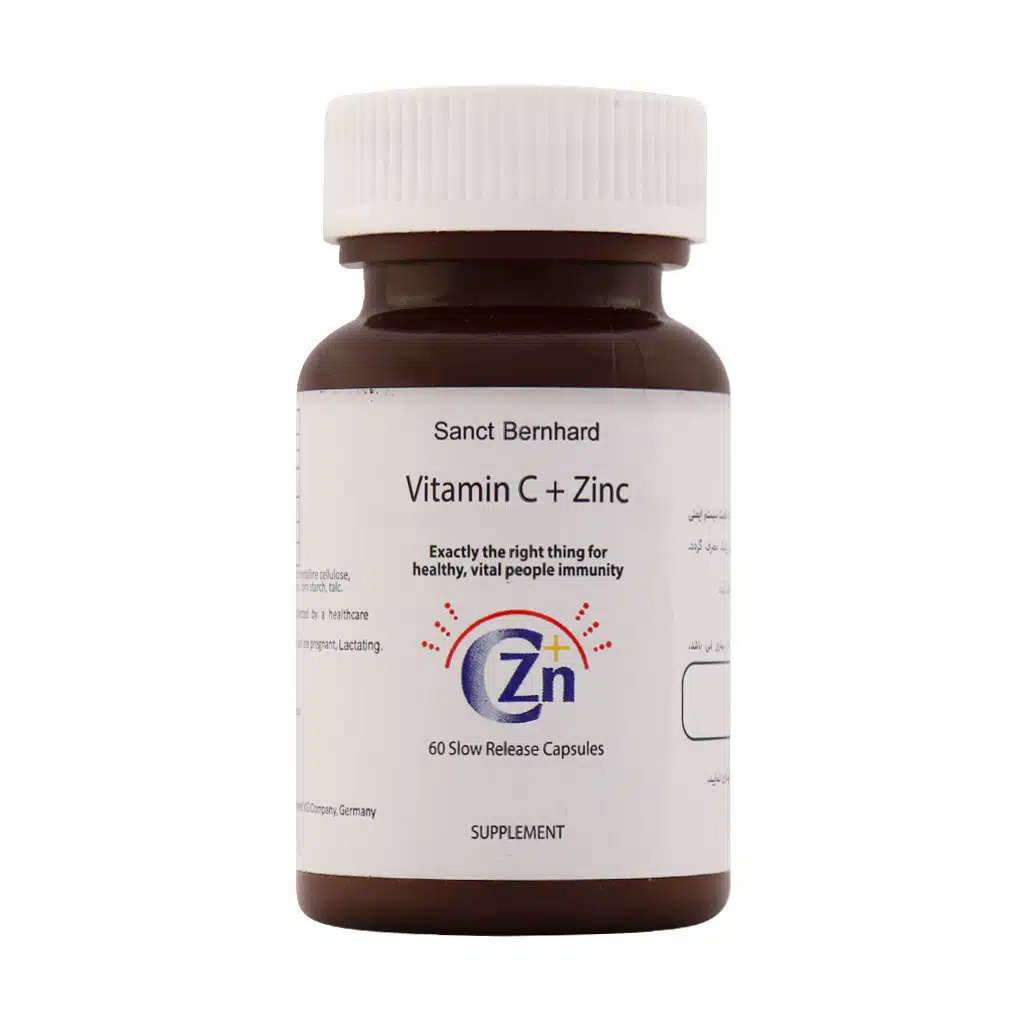 کپسول ویتامین C و زینک سانکت برنهارد 60 عددی