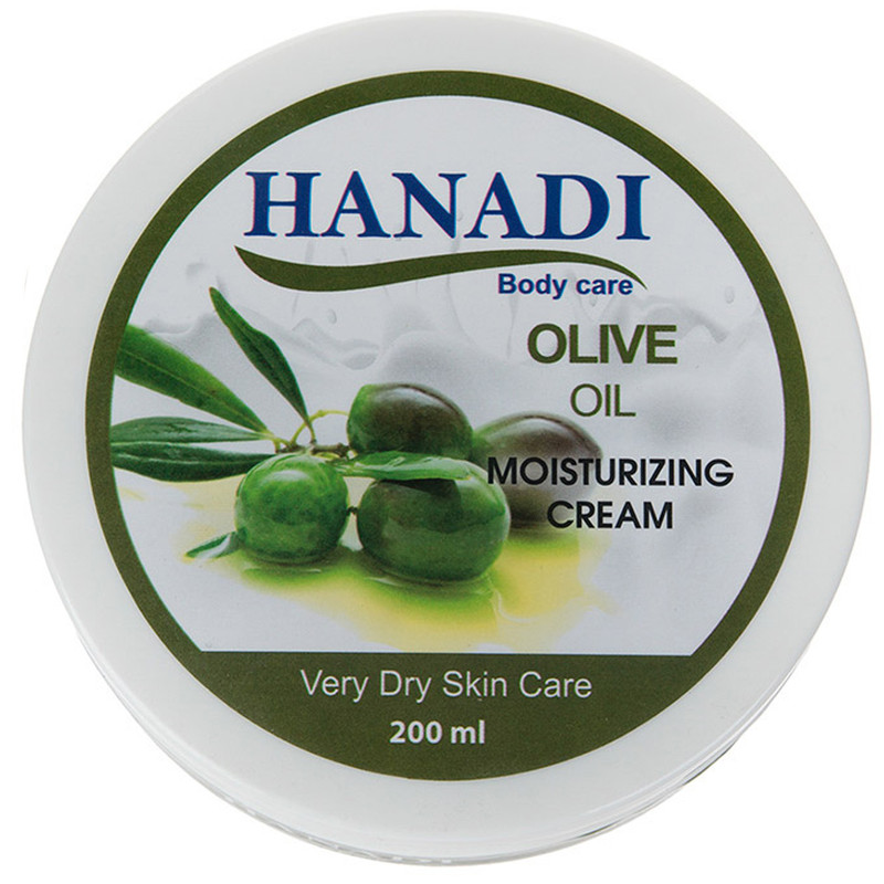 کرم مرطوب کننده و نرم کننده پوست خشک حاوی روغن زیتون هانادی 200 میلی لیتری