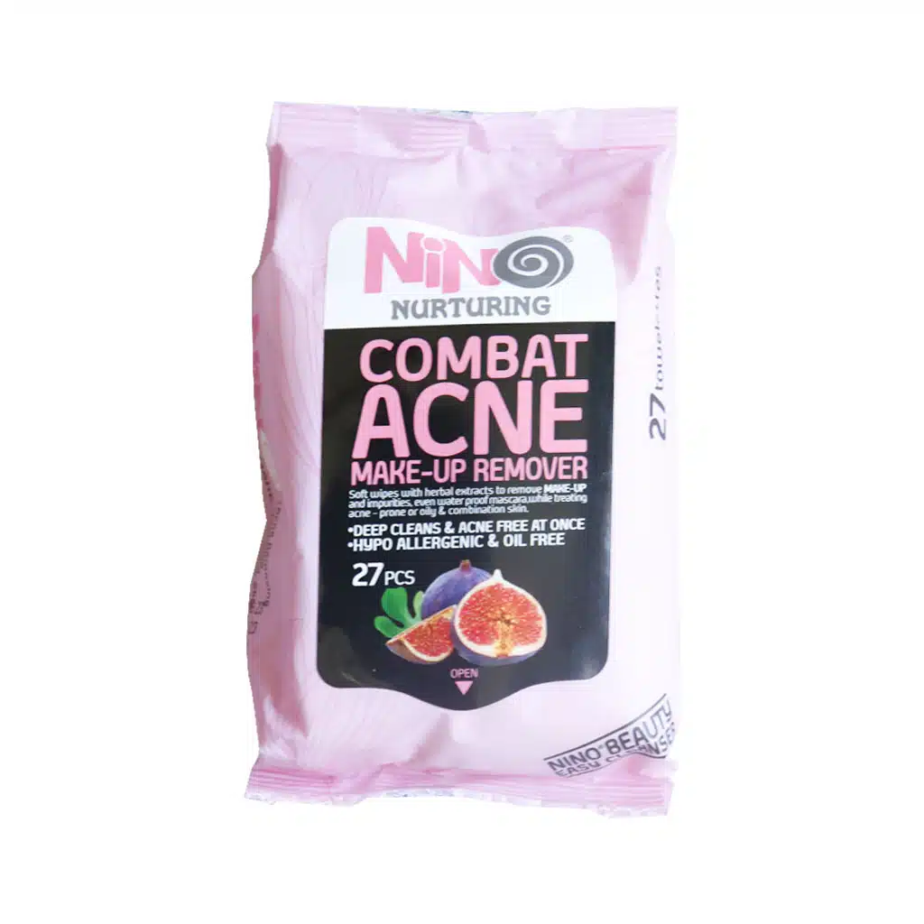 دستمال مرطوب آرایشی ضد آکنه نینو 27 عددی