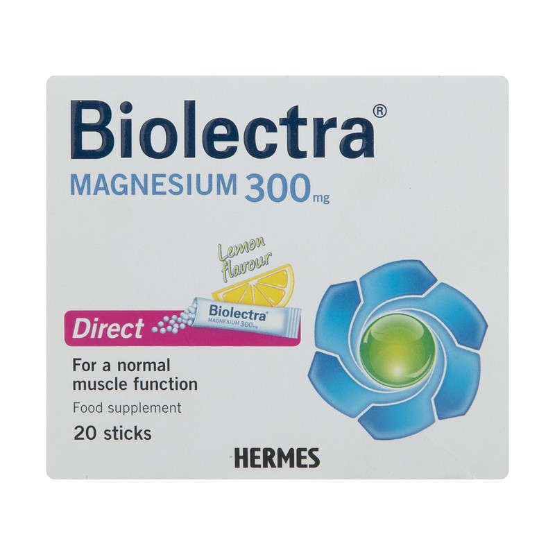 پودر بیولکترا منیزیم 300 میلی گرمی دایرکت هرمس 20 عددی