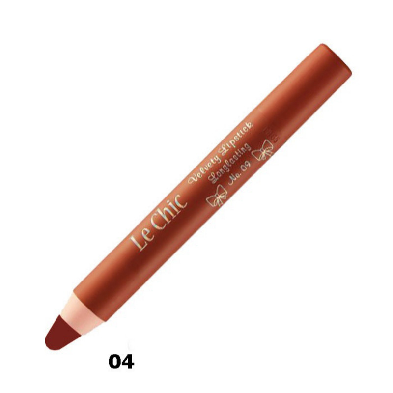 رژ لب مدادی مخملی لچیک شماره 04