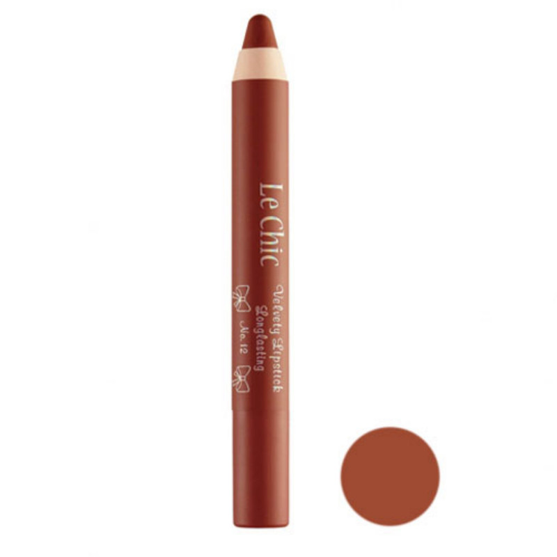 رژ لب مدادی مخملی لچیک شماره 12