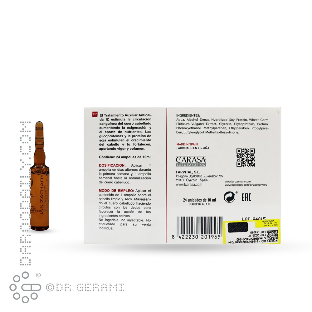 ویال ضد ریزش یان زاخاری ۱۰ میلی لیتری