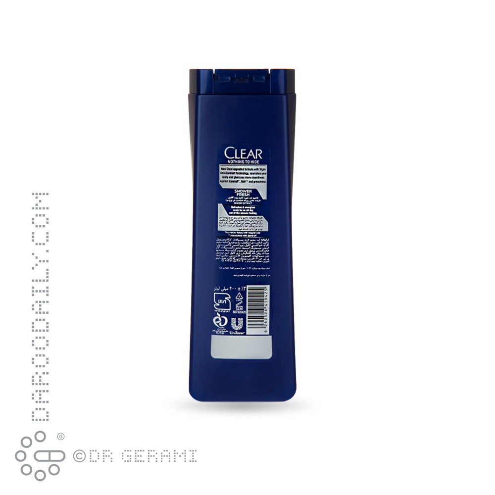 شامپو ضد شوره مو آقایان مدل Shower Fresh کلیر 400 میلی لیتری