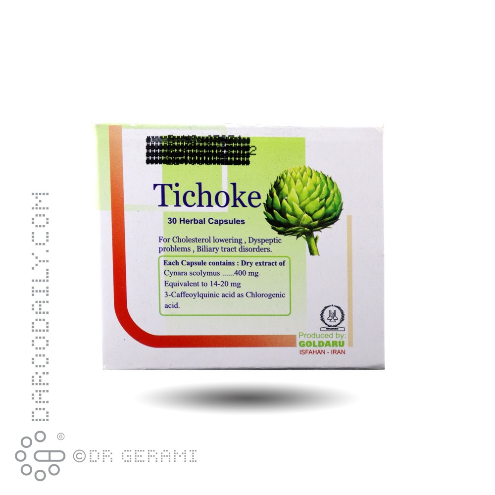 کپسول تیشوک گل دارو 30 عددی