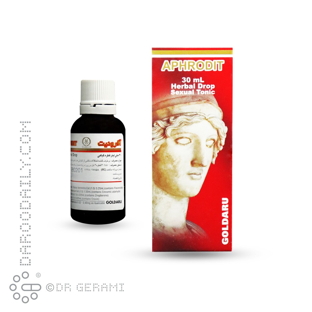 قطره گیاهی آفرودیت گل دارو 30 میلی لیتری