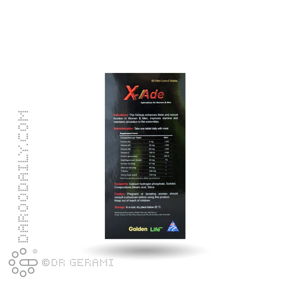 قرص ایکس اید گلدن لایف 60 عددی