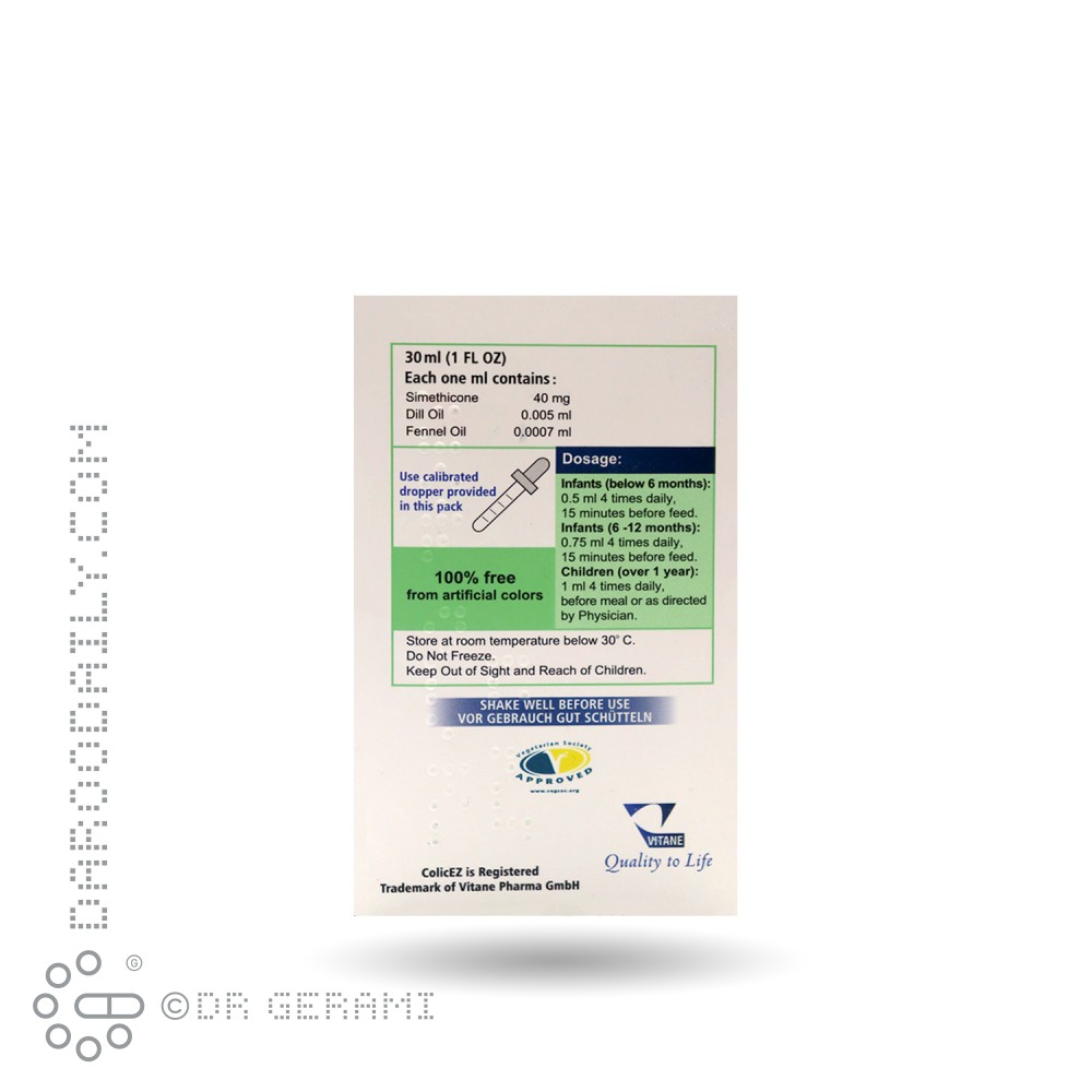 قطره خوراکی کولیکز ویتان 30 میلی لیتری