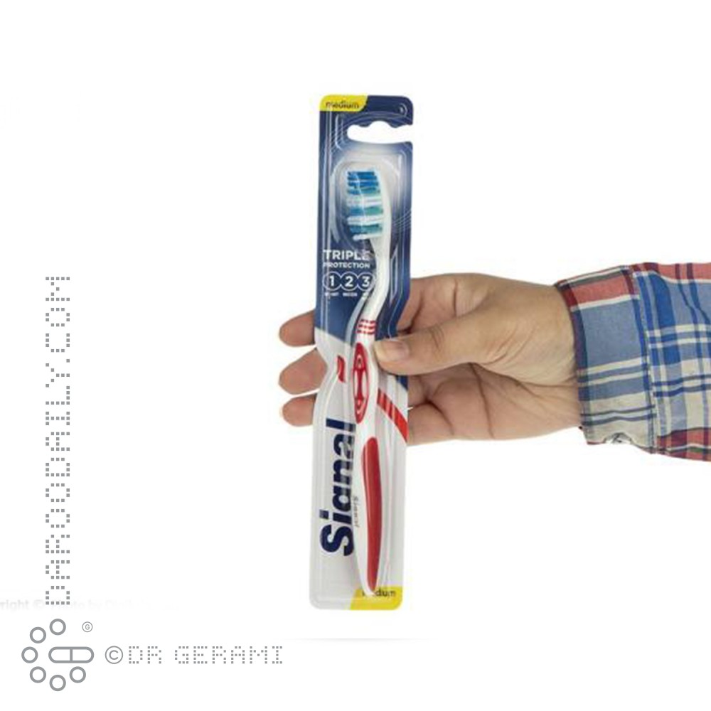 مسواک بزرگسال برس متوسط مدل Triple Protection سیگنال