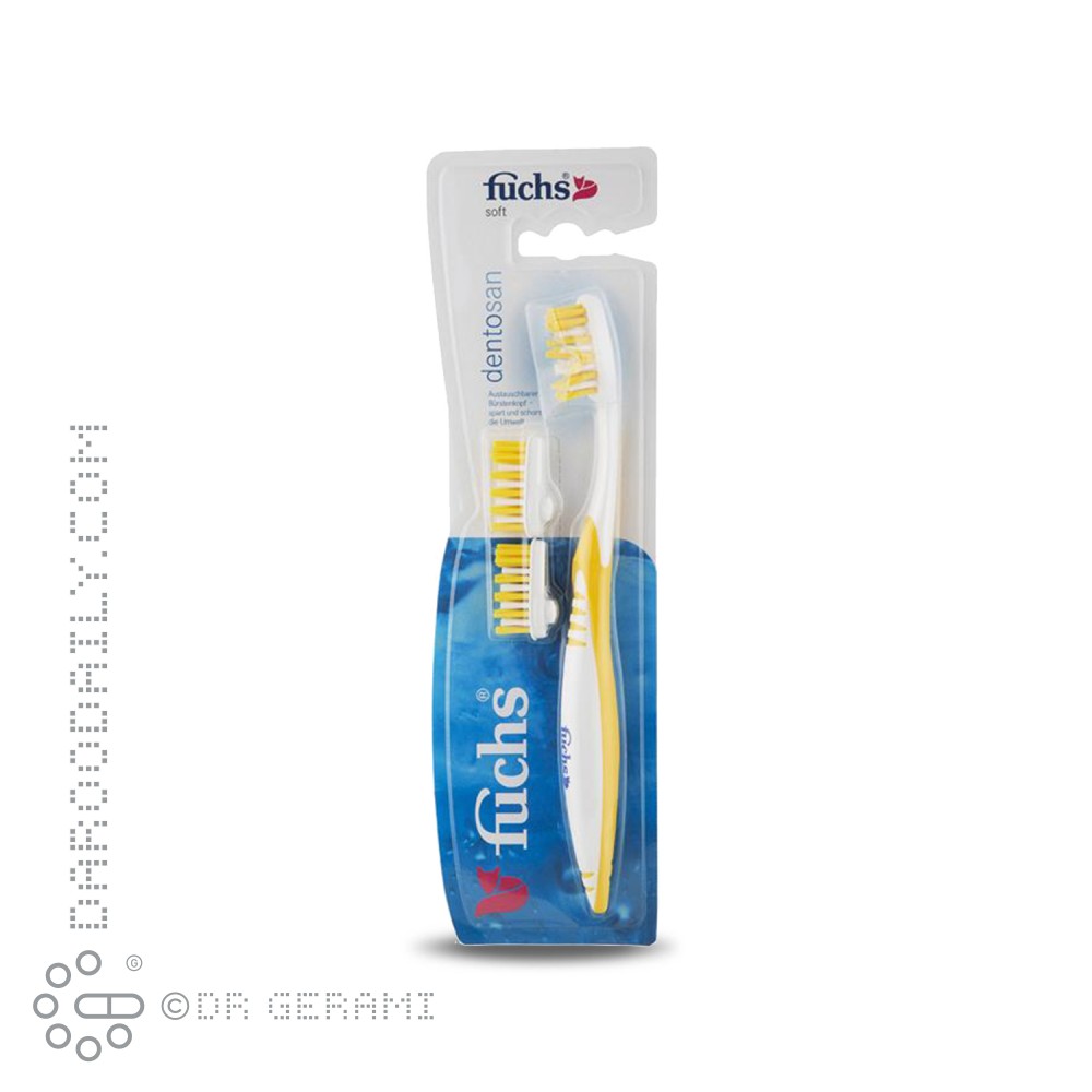 مسواک بزرگسال با برس نرم ۳ در ۱ مدل Dentosan فوکس