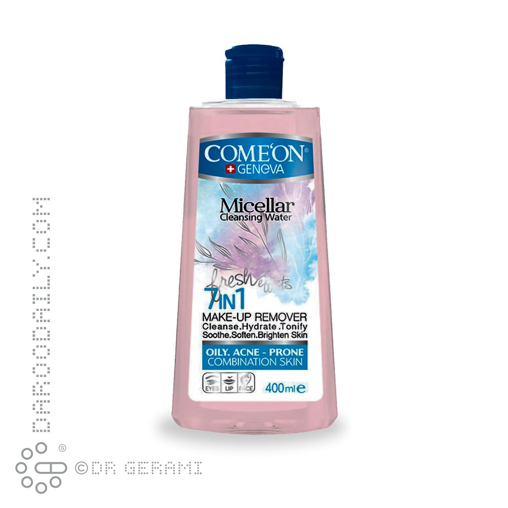 محلول میسلار واتر پاک کننده آرایش پوست چرب کامان 400 میلی لیتری