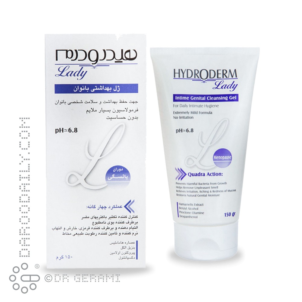 ژل بهداشتی دوران یائسگی بانوان هیدرودرم لیدی 150 گرمی