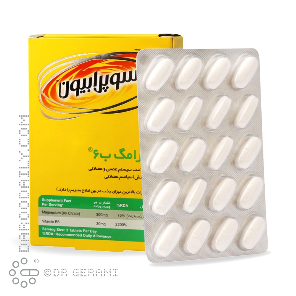 قرص سیترامگ B6 سوپرابیون 60 عددی