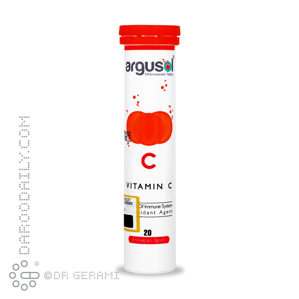 قرص جوشان ۵۰۰ میلی گرمی ویتامین C آرگوسول 20 عددی