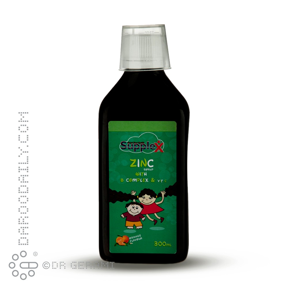 شربت زینک + ب کمپلکس + ویتامین C ساپلکس 300 میلی لیتری