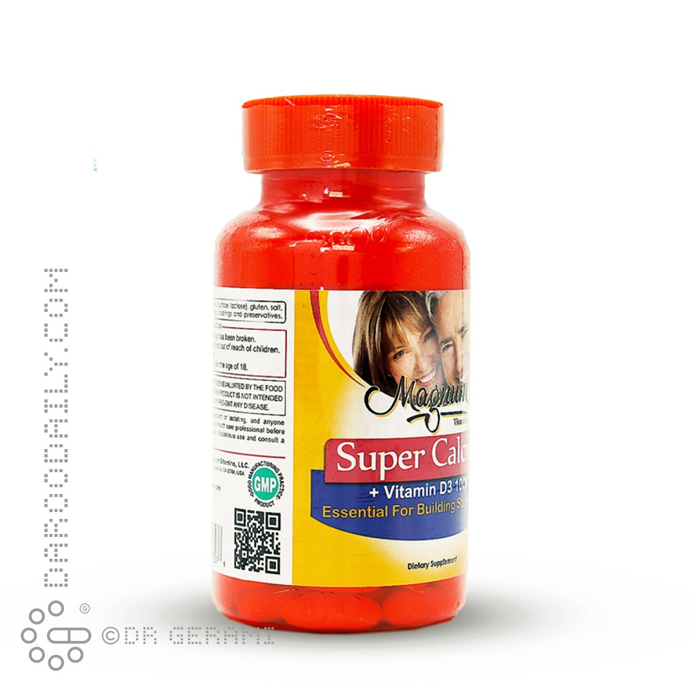 سافت ژل سوپر کلسیم و 1000IU ویتامین D3 مگنوم ویتامینز 60 عددی