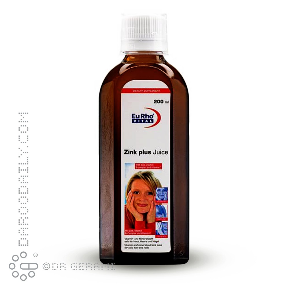 شربت زینک پلاس یوروویتال 200 میلی گرمی