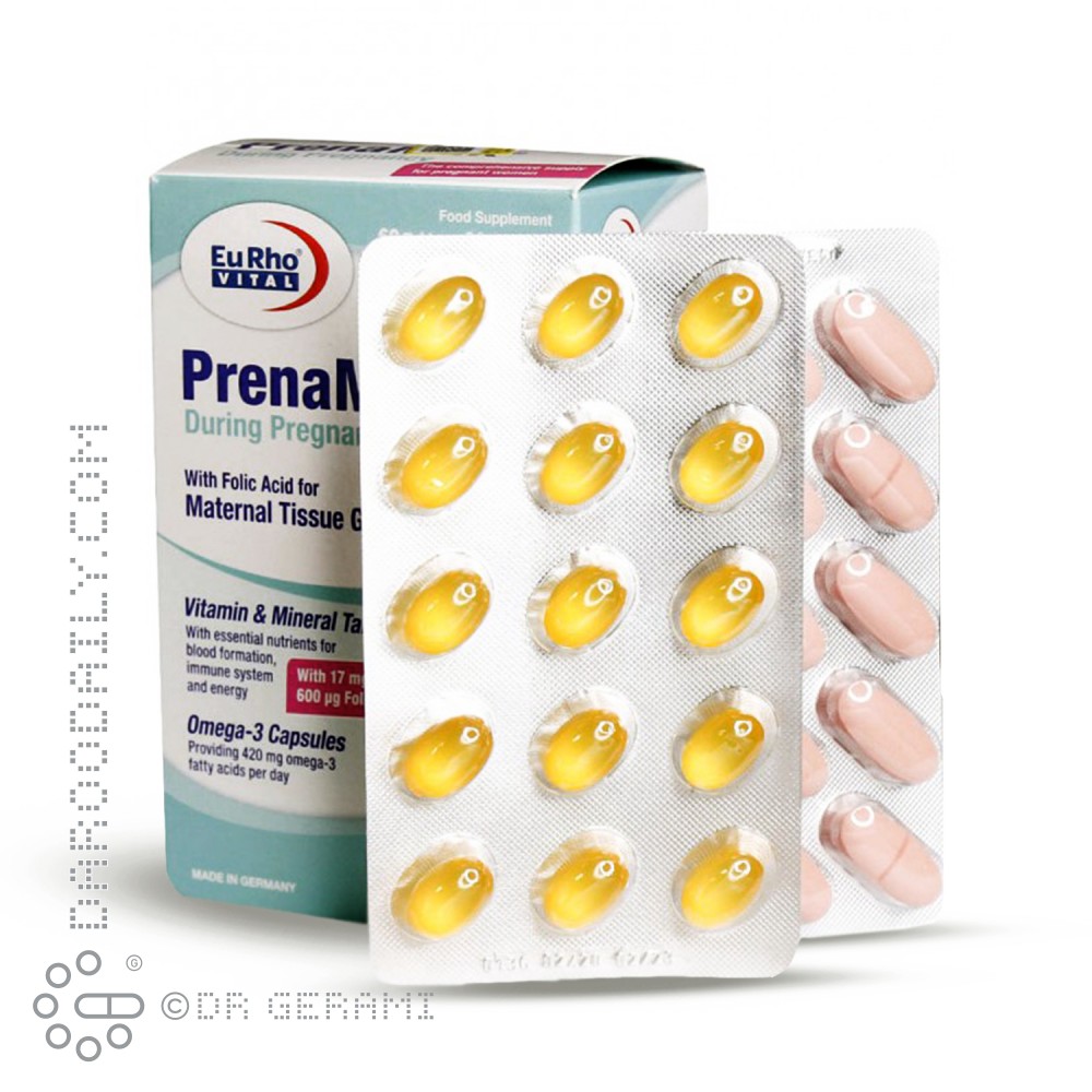 قرص و کپسول پرینامکس برست فیدینگ یوروویتال 90 عددی