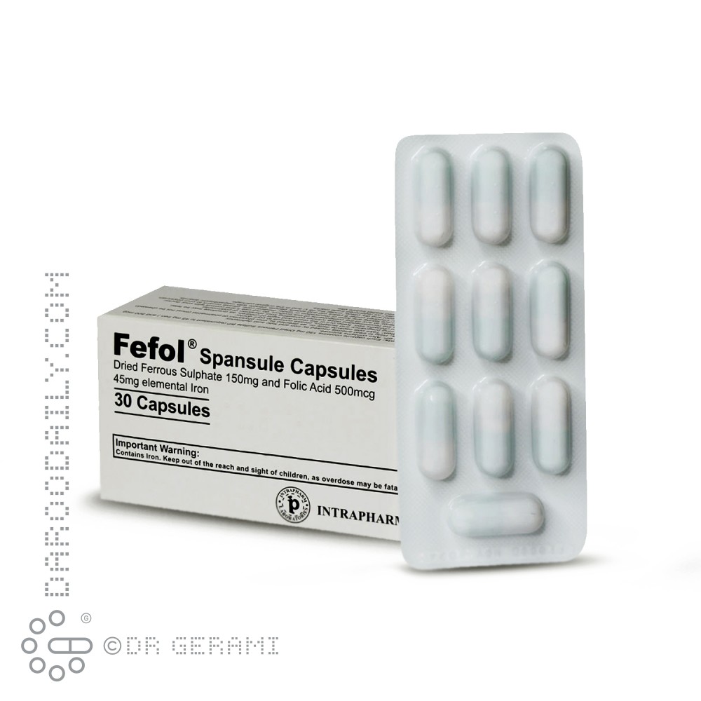 کپسول ففول اینترافارم 30 عددی