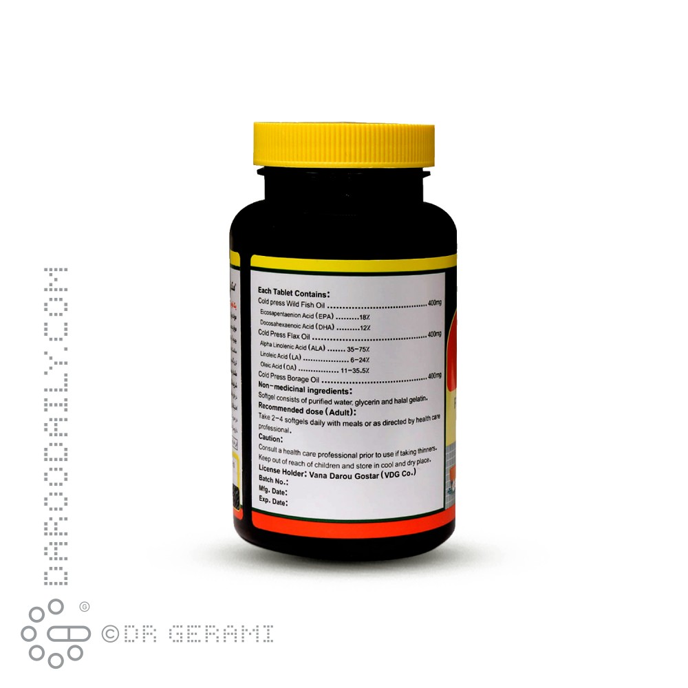 سافت ژل امگا 3 - 6 - 9 وانا پیور نورم لایف 60 عددی