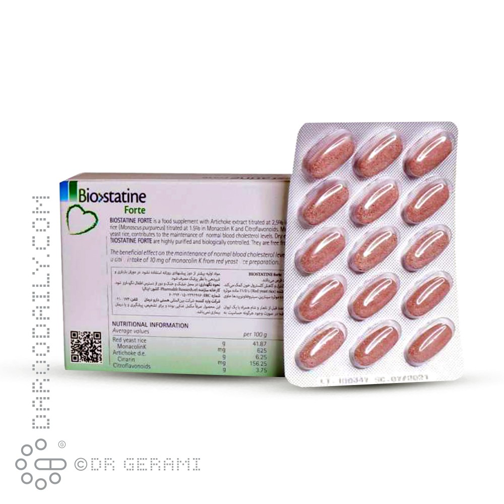 قرص بیوستاتین فورت فارمالایف 60 عددی