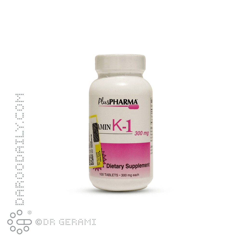 قرص ویتامین k -1 پلاس فارما 100 عددی