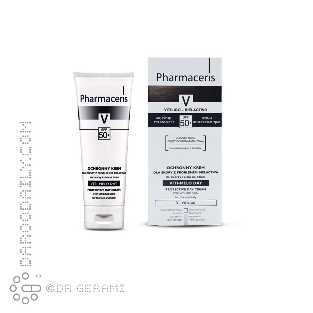 کرم روز محافظ پوست صورت و بدن دارای وتیلیگو SPF50 فارماسریز 75 میلی لیتری