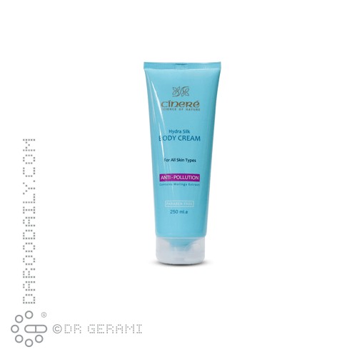 کرم بدن ضد آلودگی هوا مدل Hydra Silk سینره 250 میلی لیتری
