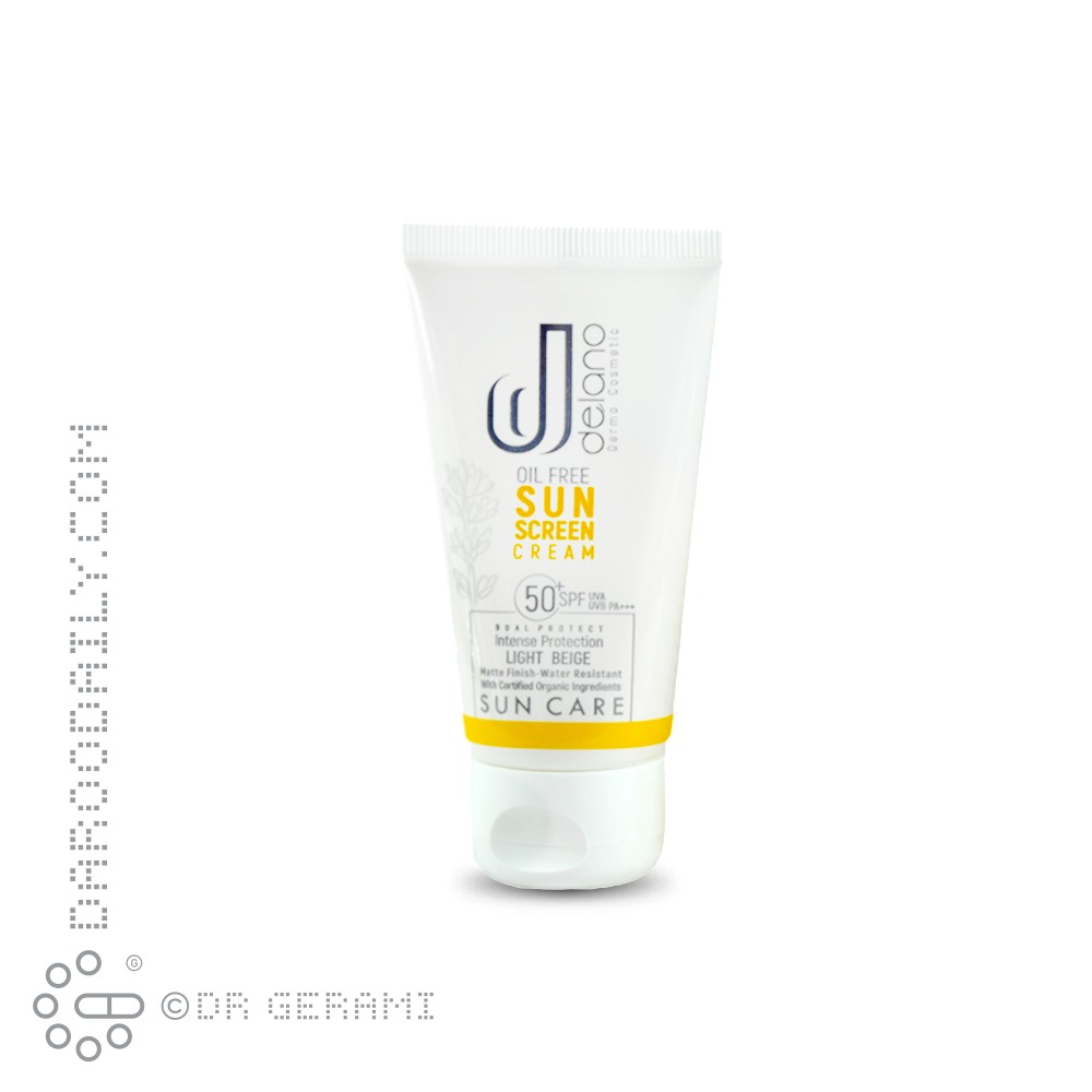 کرم ضد آفتاب بژ روشن مدل Bio Taches با SPF50 دلانو 50 میلی لیتری