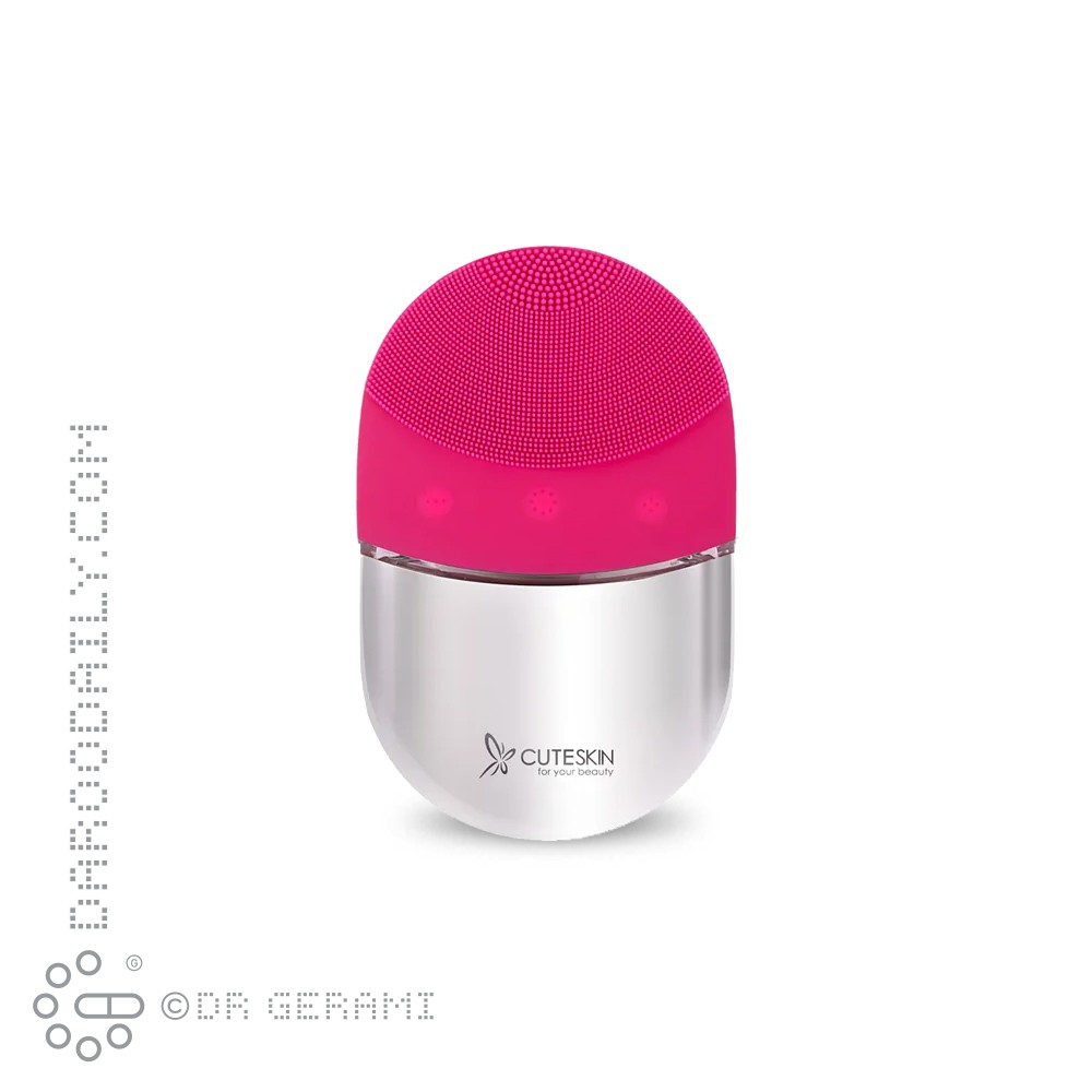 فیس براش سیلیکونی سرخابی مدل F500 کیوت اسکین