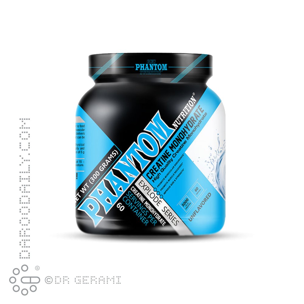 پودر کراتین مونوهیدرات فانتوم نوتریشن ۳۰۰ گرمی