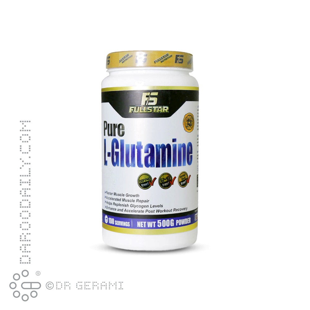 پودر پیور ال گلوتامین فول استار ۵۰۰ گرمی