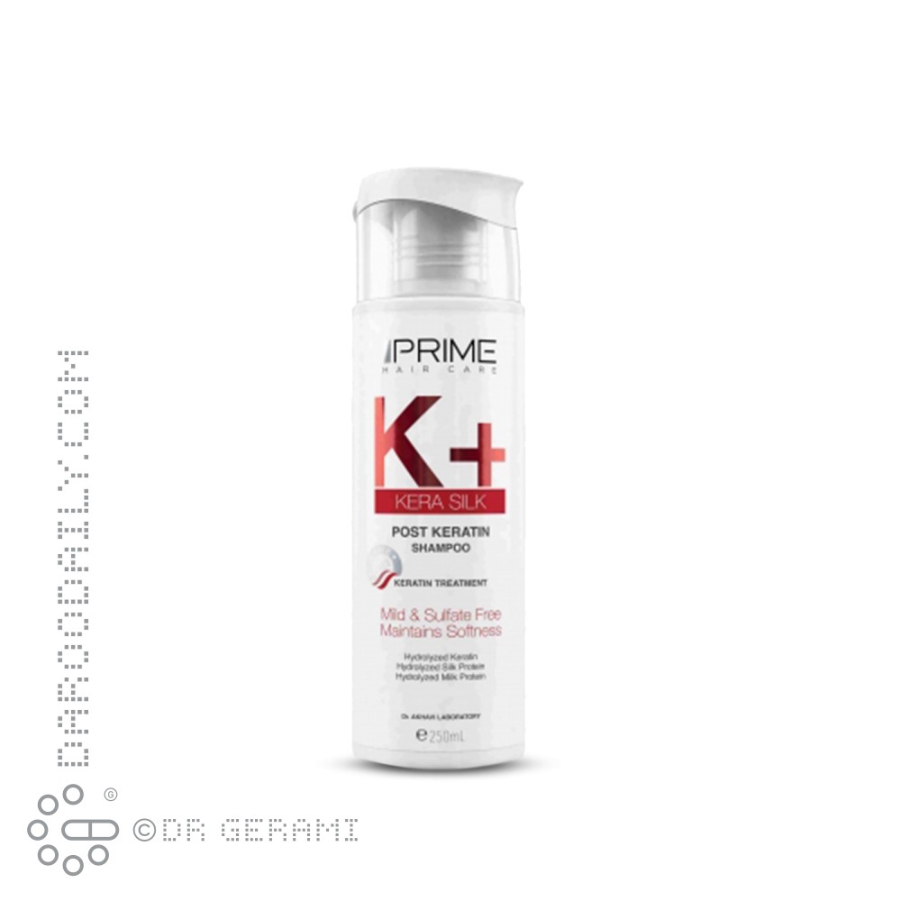 شامپو موهای کراتینه شده مدل +K پریم 250 میلی لیتری