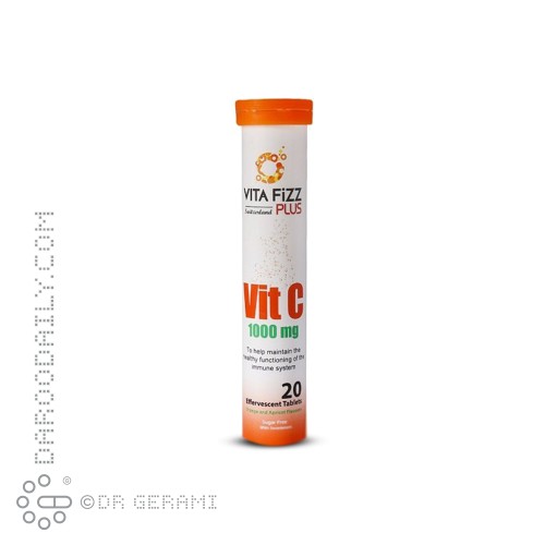 قرص جوشان 1000 میلی گرمی ویتامین C ویتافیز پلاس 20 عددی