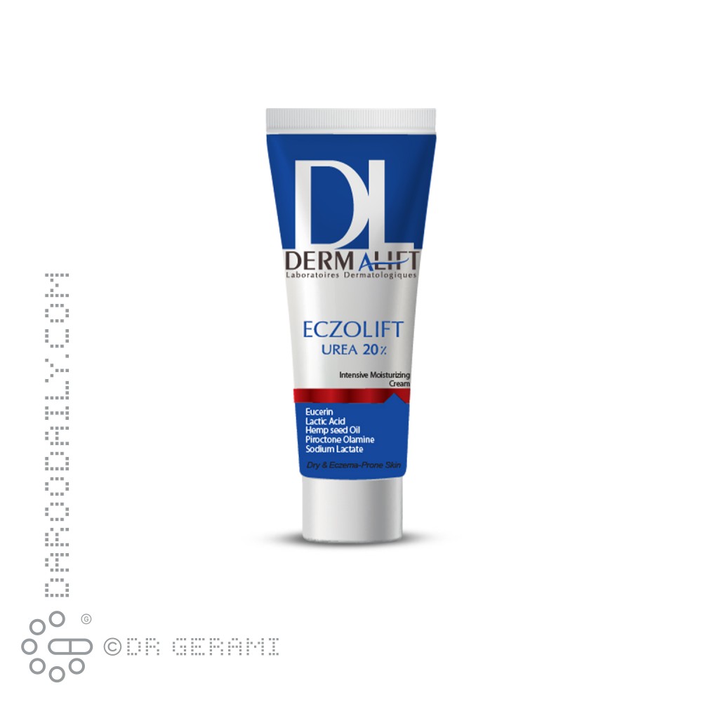 کرم مرطوب کننده پوست خشک 20 درصد اوره مدل Eczolift درمالیفت 75 میلی لیتری
