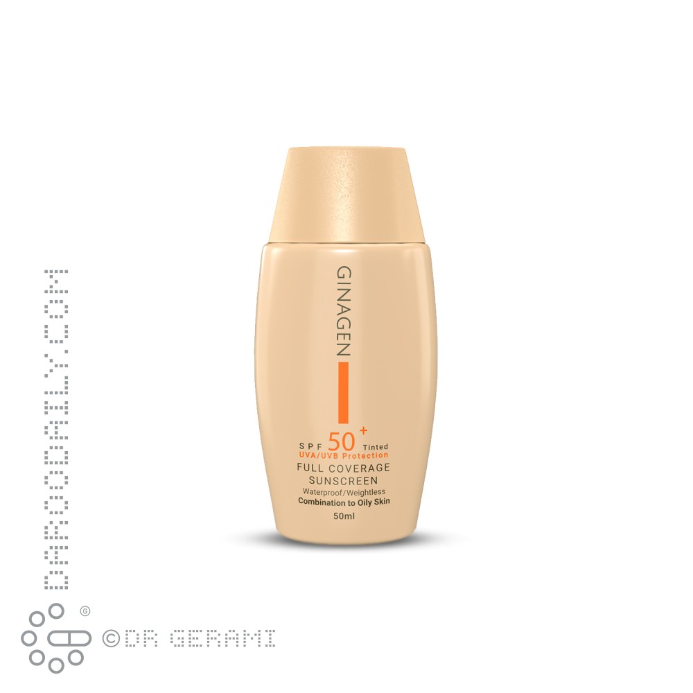 کرم ضد آفتاب بژ طبیعی پوست چرب SPF50 ژیناژن شماره 2