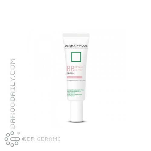 بی بی کرم رز بژ پوست چرب SPF20 درماتیپیک 30 میلی لیتری