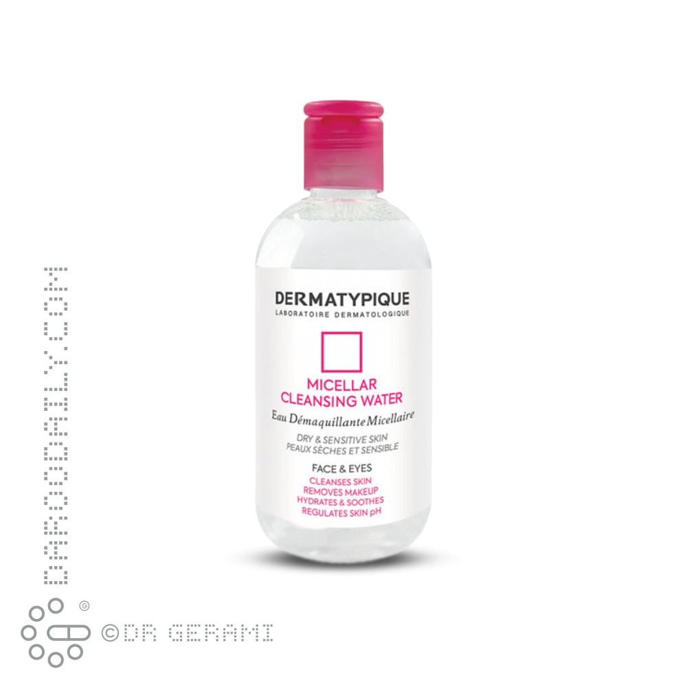 محلول میسلار واتر پاک کننده آرایش پوست خشک و حساس درماتیپیک 250 میلی لیتری