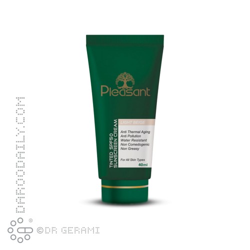 کرم ضد آفتاب بژ روشن SPF50 پلزنت 40 میلی لیتری