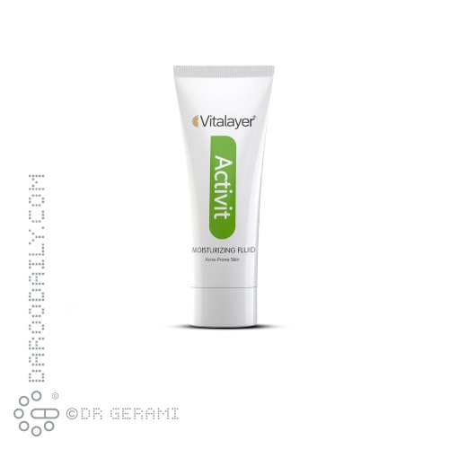 لوسیون فلوئید مرطوب کننده پوست چرب مدل Activit ویتالیر 40 میلی لیتری