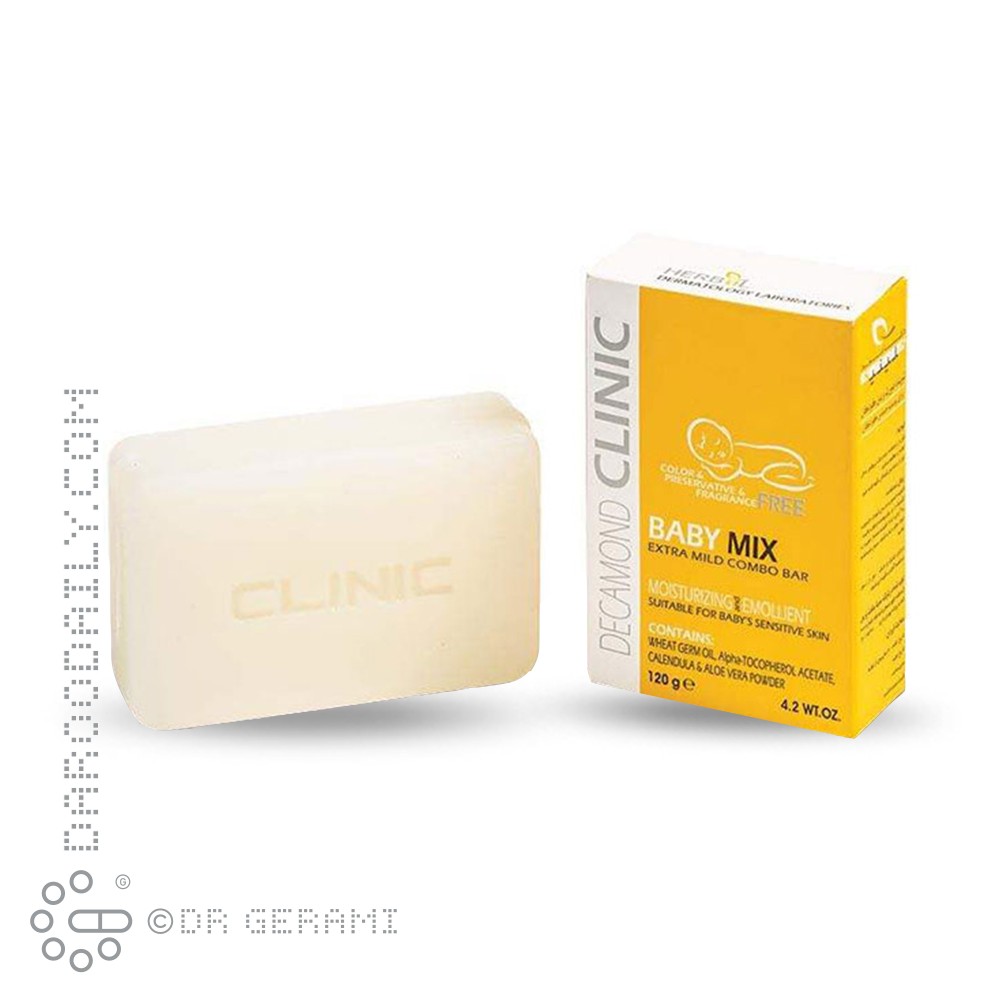 شوینده جامد کودک مدل Baby Mix دکاموند کلینیک 120 گرمی