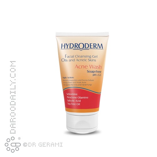 ژل شستشو پوست چرب مدل Acne Wash هیدرودرم 150 میلی لیتری