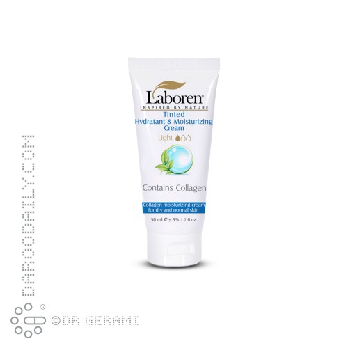 کرم مرطوب کننده و آبرسان رنگی روشن پوست خشک حاوی کلاژن لابورن 50 میلی لیتری