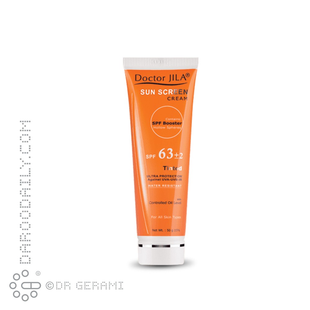 كرم ضد آفتاب رنگی SPF63 دکتر ژیلا 50 گرمی