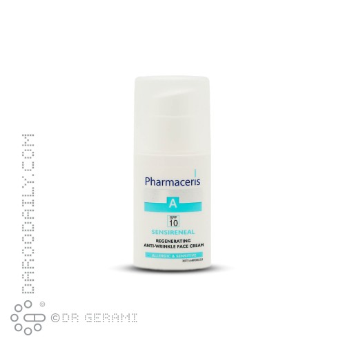 کرم بازسازی کننده و ضد چروک پوست حساس مدل Sensireneal با SPF10 فارماسریز 30 میلی لیتری