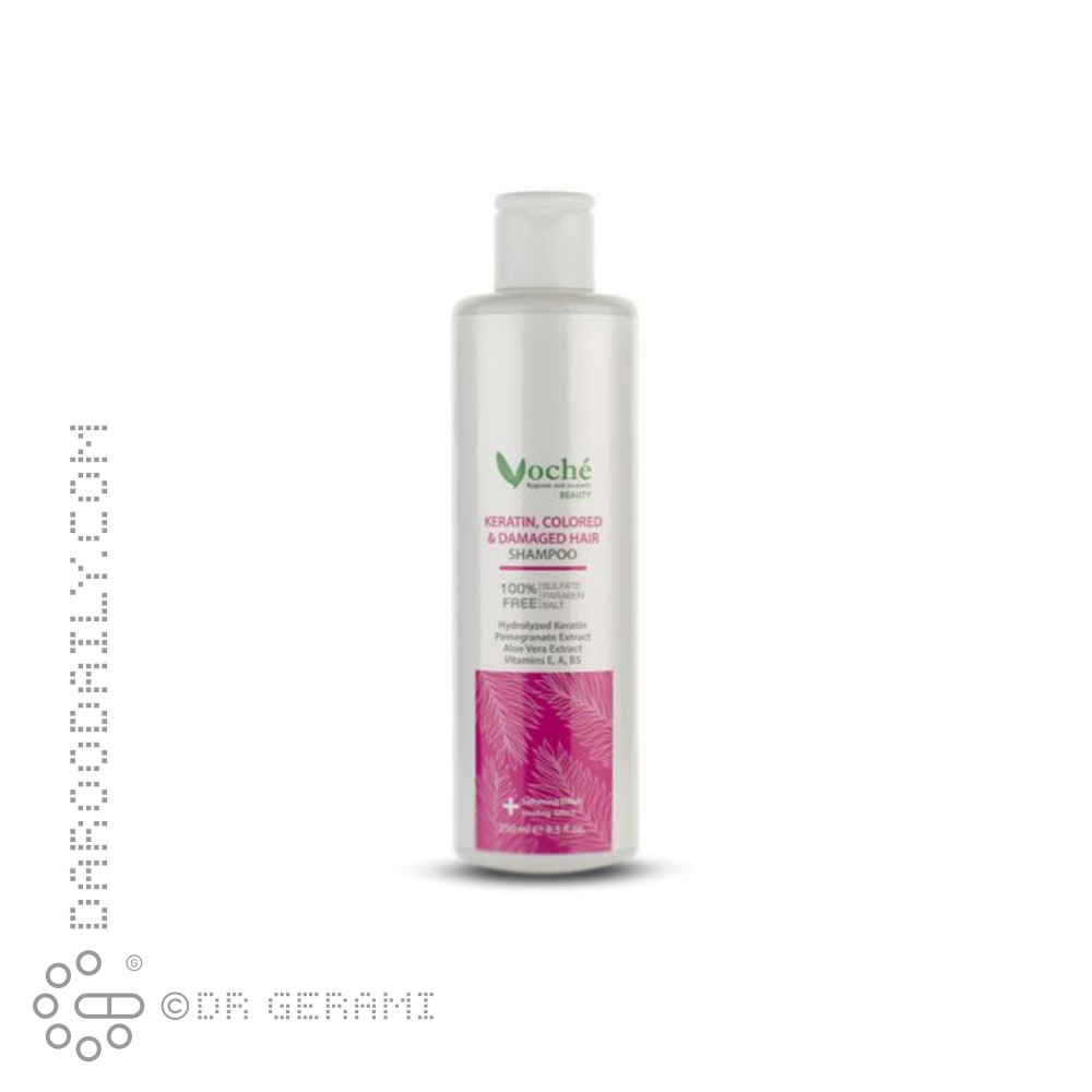 شامپو موهای رنگ شده حاوی کراتین وچه 250 میلی لیتری