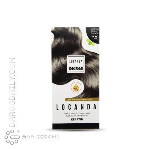 کیت رنگ مو بلوند دودی متوسط سری دودی لوکاندا شماره 7.2
