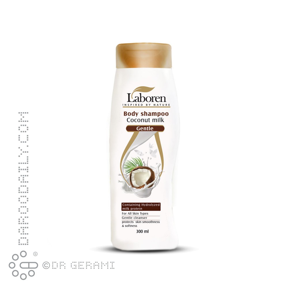 شامپو بدن شیر نارگیل لابورن 300 میلی لیتری